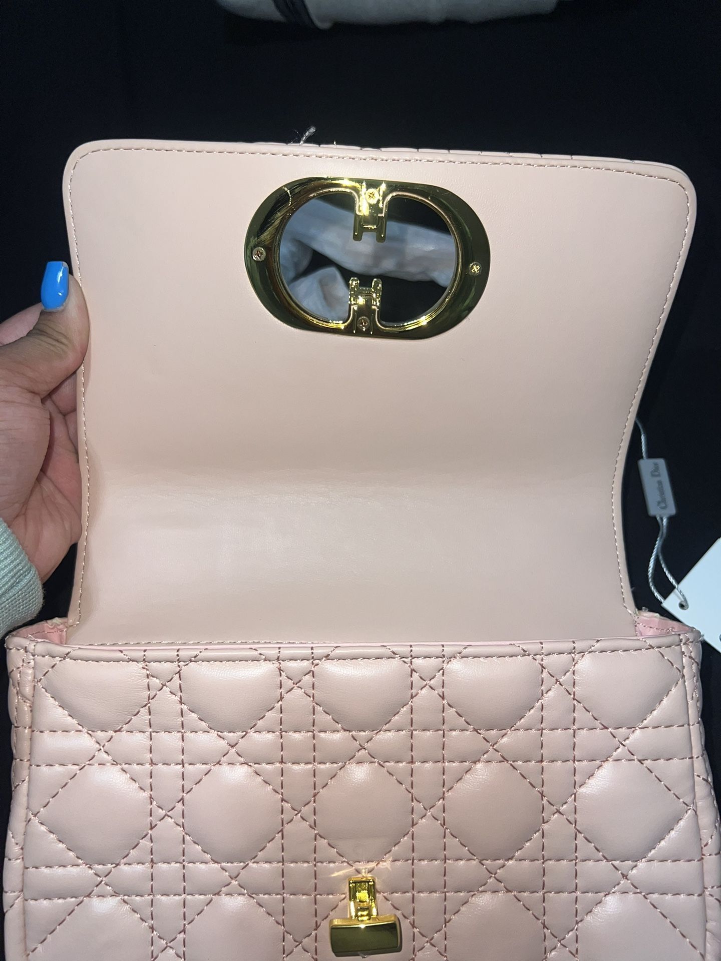 Pink And Gold Handbag 