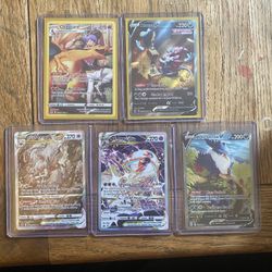 5 Rare Pokemon Cards