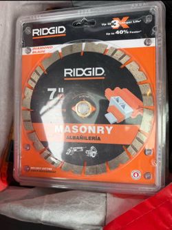RIDGID 7" Diamond Masonry Blade