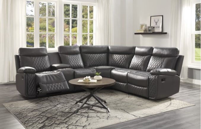 50% SALE 3 Piece Reclining Leather Sectional