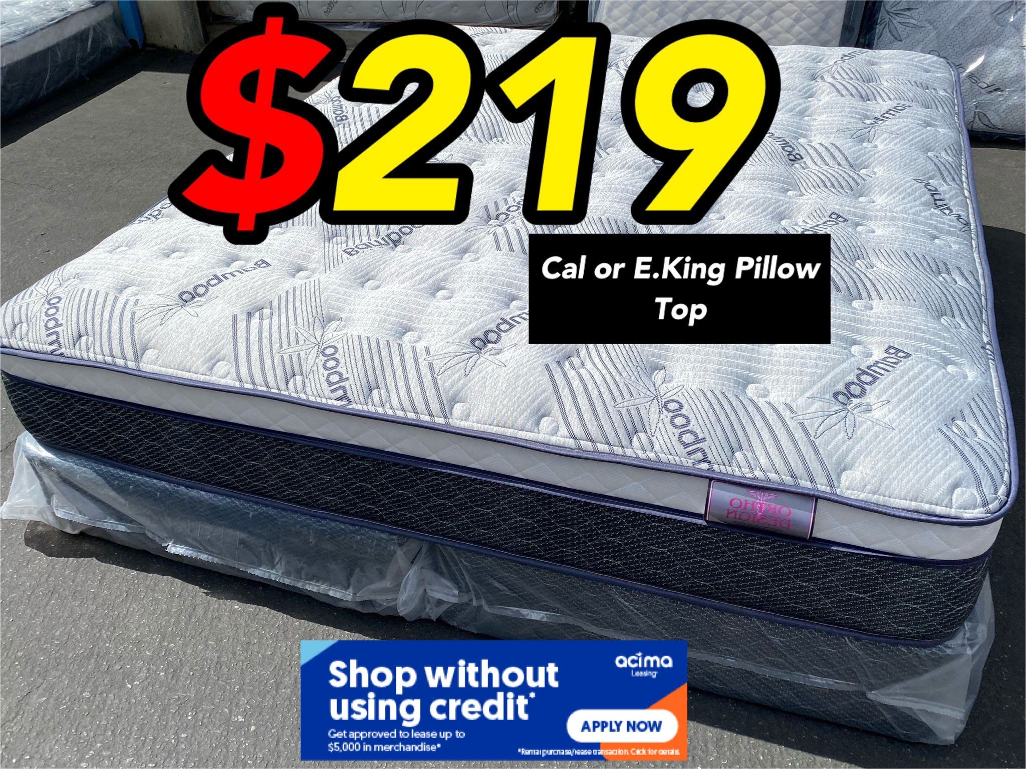 12in King Size Dream Luxury European Pillow Top Mattress