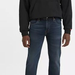 Levi's 502 Tapered Fit Stretch Dark Wash Jeans - 34/30