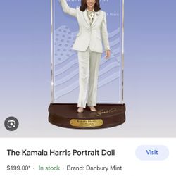 Kamala Harris, Danbury Mint Porcelain Doll