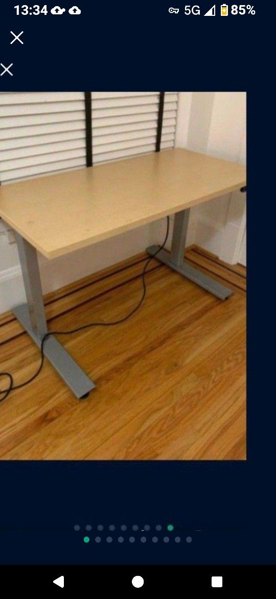 Herman Miller Electric Office Desk Standing Sit Stand 24x48 Maple And Other Sizes / Colors Assembled Delivery Possible