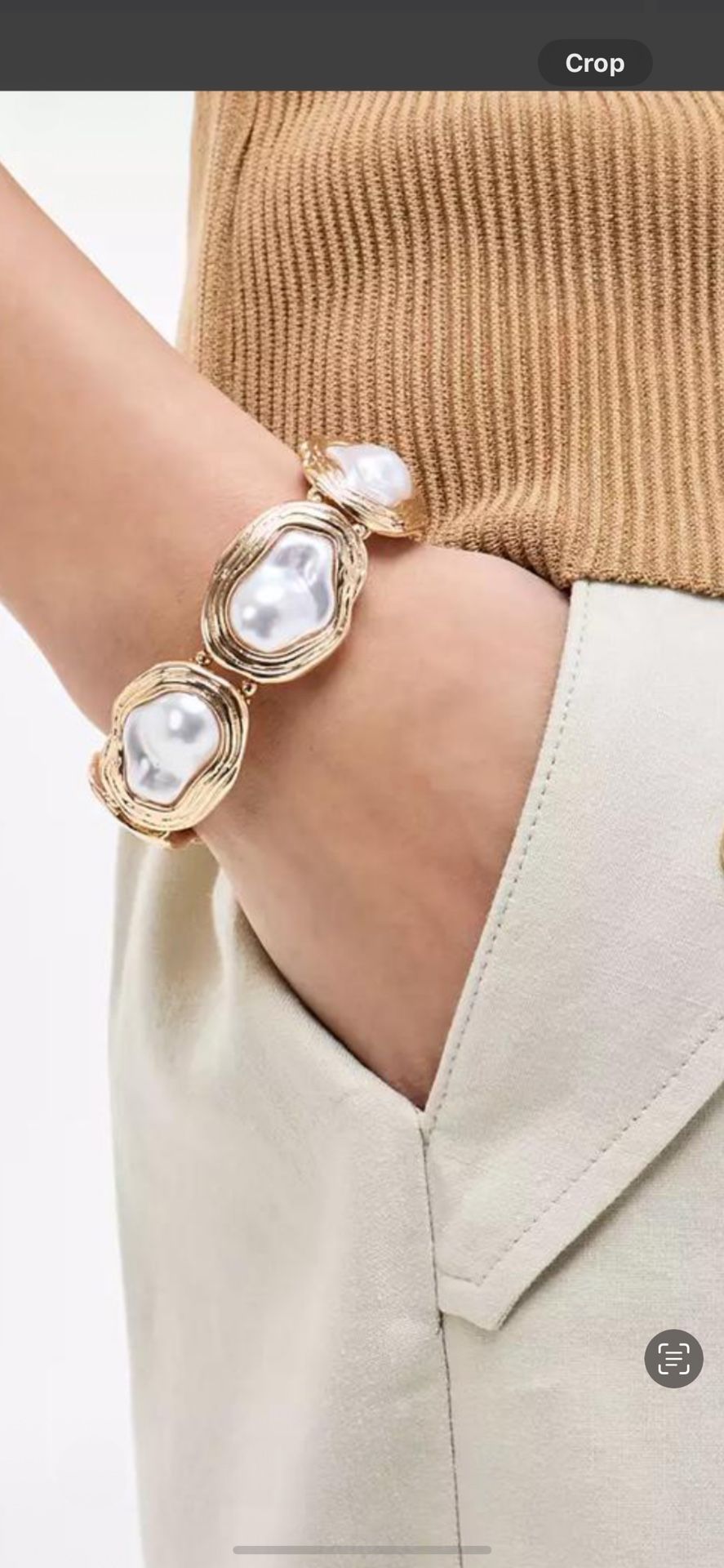 Inc Gold-Tone Mother-of-Pearl Stretch Bracelet, And Earrings Set New Exclusively