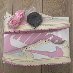 Jordan 1 Retro Low OG SP Travis Scott Shy Pink Size 8.5