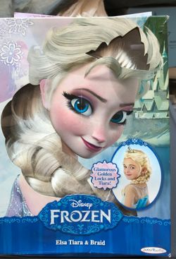 Disney Frozen Elsa tiara & braid