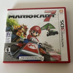 Mario Kart 7 Nintendo 3DS Video Game Manual Case Authentic Original Games