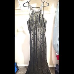 Black And Gold Dress