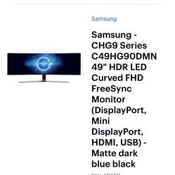 Samsung Curved Monitor 49”