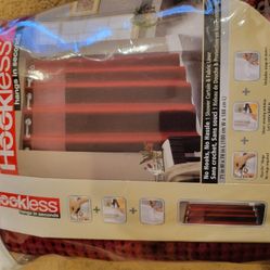 Red Hookless Shower Curtain (New)