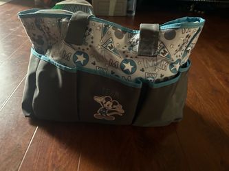 Mickey Mouse grey and blue  diaper bag