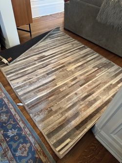 Area rug Calvin Klein cowhide