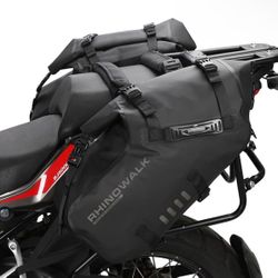 Rhinowalk Motorcycle Saddle Bags Waterproof Anti-Vibration Motor Side Bags Shoulder Bag Motorbike Panniers 28L(14L*2) for most Adventure and Sport Mot