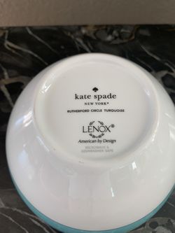Kate Spade Soup/Cereal Bowl Rutherford Circle Turquoise by LENOX for Sale  in San Marcos, CA - OfferUp