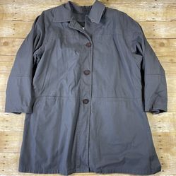 VINTAGE London Fog Womens Sz 10 Regular Blue Jacket Coat w/ Inner Lining