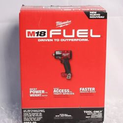 Milwaukee New 1/2” Mid Impact Wrench 18M Fuel 