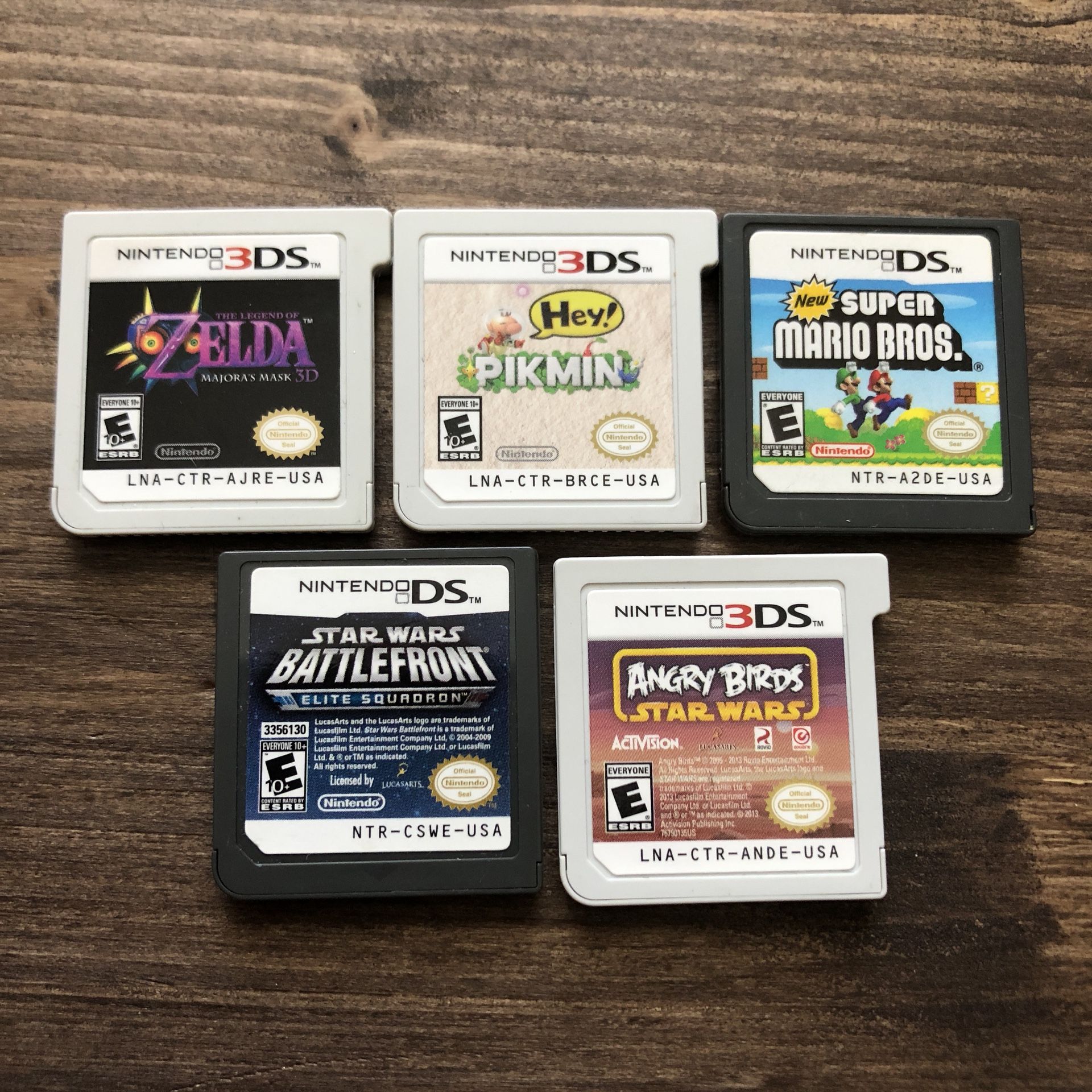 Nintendo 3DS & DS games Star Wars angry birds Zelda Pikmin MARIO