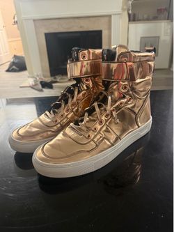 Radii Vertex Liquid Gold High Top Lace Up Men shoes size 11