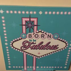 Born to be Fabulous canvas decor 