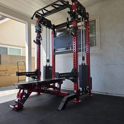 Vesta Pro Series 2in1 Squat Rack | Functional Trainer | 400lb Weight Stack | Commercial Grade | Gym Equipment | FREE DELIVERY🚚 🔴