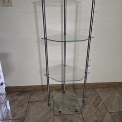 Modern Glass Corner Shelf / Estantería de Vidrio