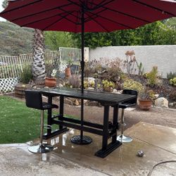 Bar Solid Wood Table 