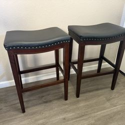 2 Bar Stools 29.5”T x 14.5”D x 20”W