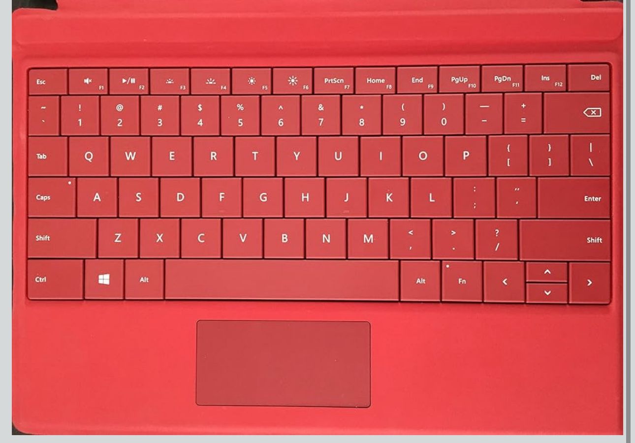 Microsoft Surface 3 Type Cover English US/Canada Hdwr, Bright Red