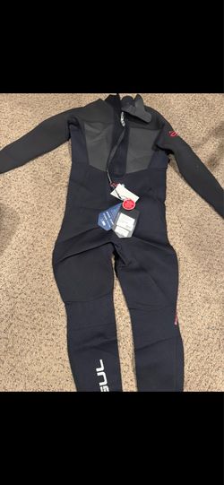 NEW Gul Response 3/2 Flatlock Steamer Wetsuit Men’s Large Black With Tags