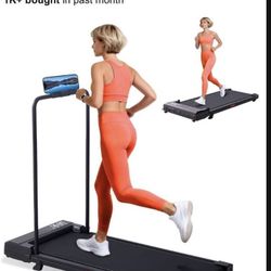 Walking Pad with Incline and Handle Bar, Compact Portable Walking Pad Treadmills for Home/Apartment with Handles,3.0HP Small Electric Treadmill