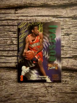 Allen Iverson 76ers Z-Force Basketball Card