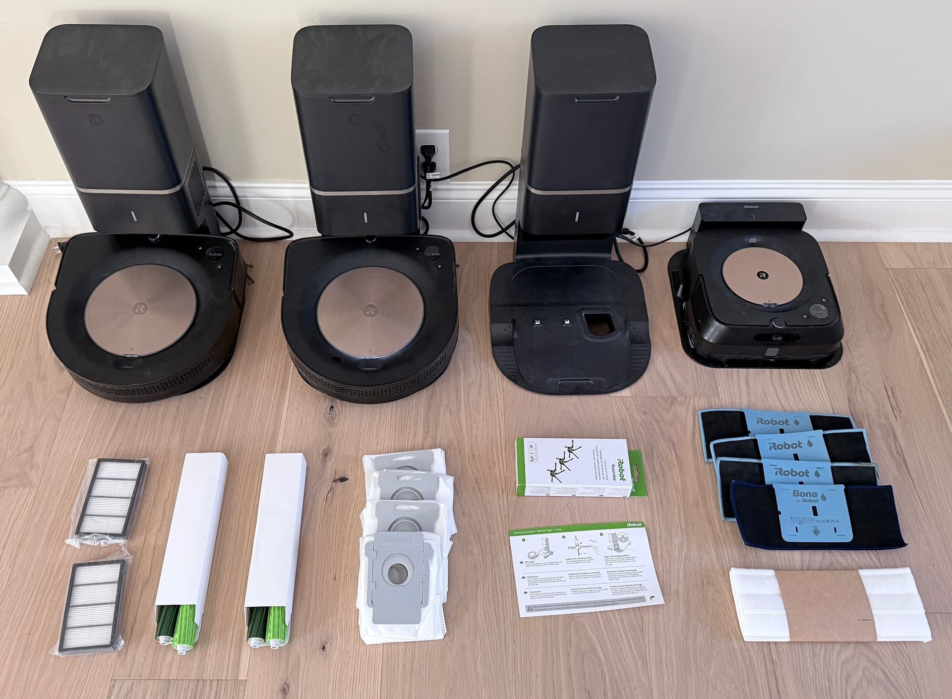 Roomba S9+ (x2) + Braava Jet M6 + Huge Accessory Bundle – Great Condition