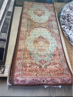Summer area rug runner new