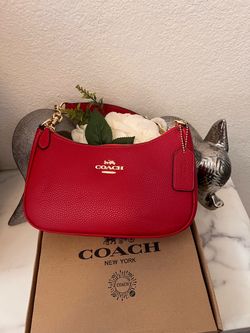 Red coach bag for women