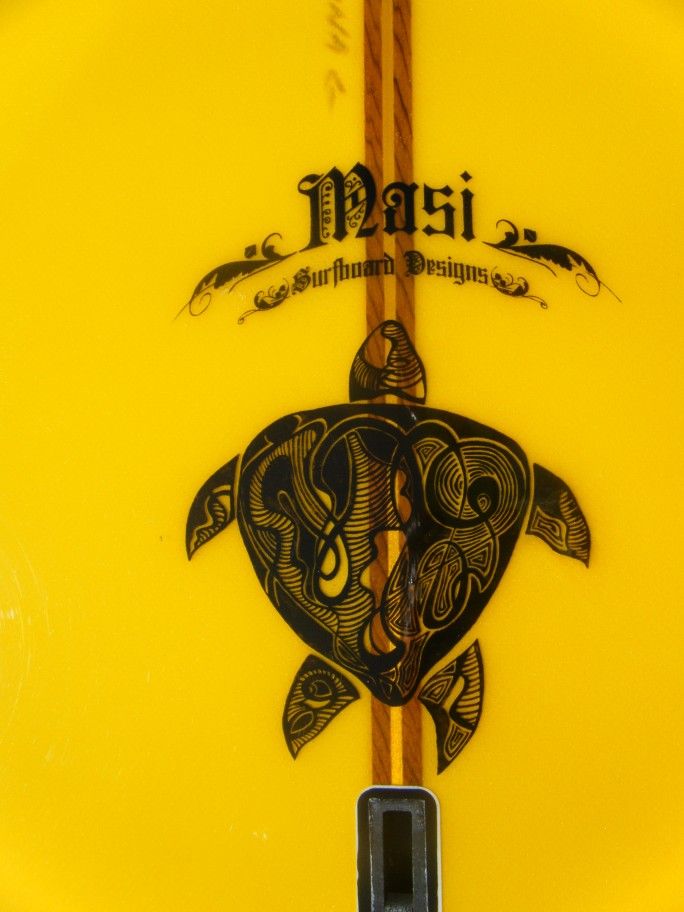 Yellow 9'4" Masi Surfboard Stolen