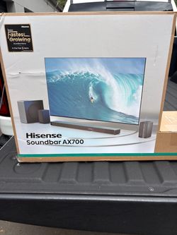 Hisense AX700 5.1.4 Soundbar with Wireless Subwoofer “POWER CORDS NOT INCLUDED!”
