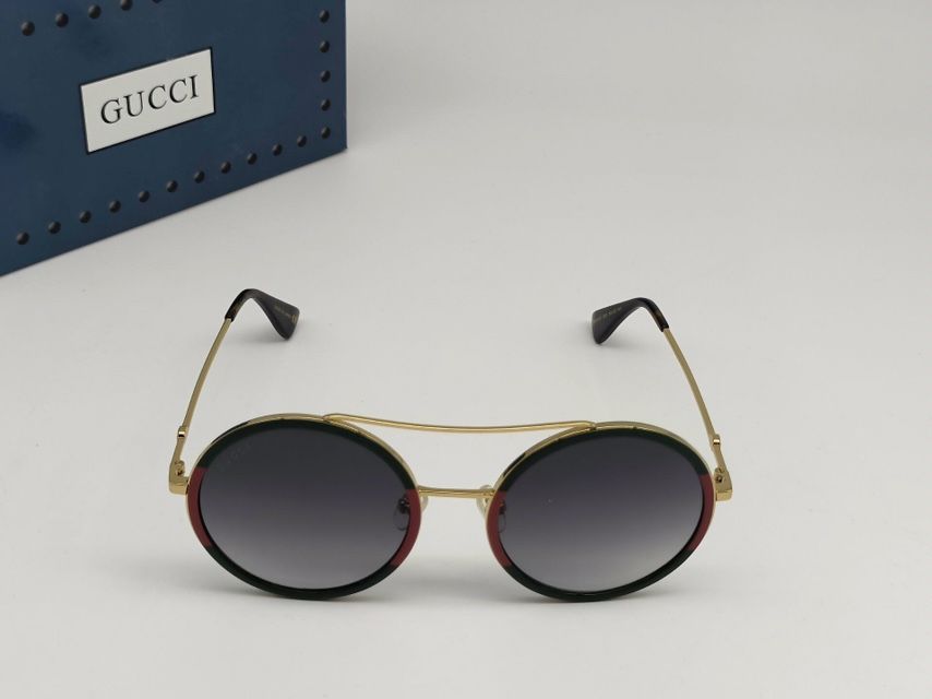 GUCCI GG0061S 003 Round Oval GREY GRADIENT Women's Sunglasses