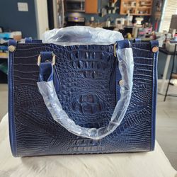 3 Piece Blue Croc Bag