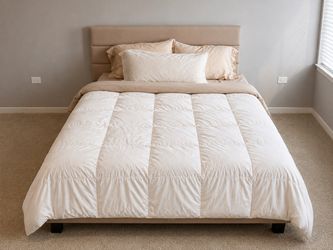 Queen Bed Set – Frame, Mattress & Memory Foam Topper