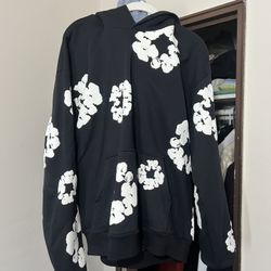 Denim Tears Black Cotton Wreath Sweatshirt Size XL