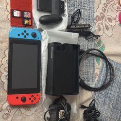 Nintendo Switch Neon Blue And Neon Red Joystick 