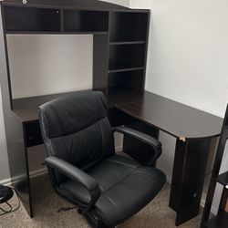 Desk & Office Chair For Sale - 75$ For Both