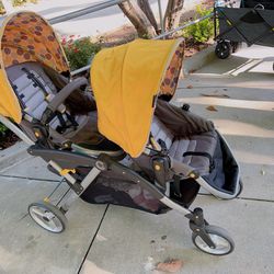 Contour Options Tandem Double Stroller Baby & Kids Stroller  Comes from pet free smoke free home 