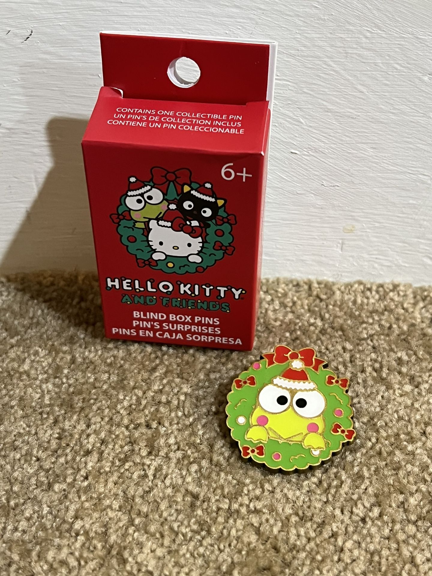 Sanrio Hello Kitty And Friends Wreath Blind Box Enamel Pin OPEN KEROPPI