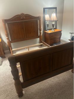 Queen headboard footboard side rails