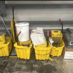 Rubbermaid Mop Buckets.  60 Each Or All 4 For 200