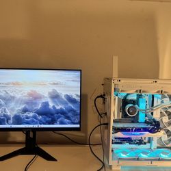Whiteout Custom Gaming PC + 4K Monitor – High-End Beast!
