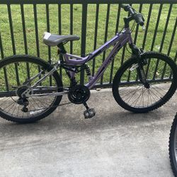 Tire size: 24 inches. Mongoose bicycle. Used, like new.