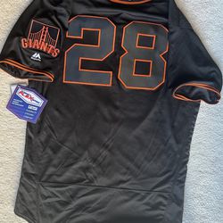 Old Stock New Buster Posey Black San Francisco Giants Jersey Authentic On Field Jersey Size 44